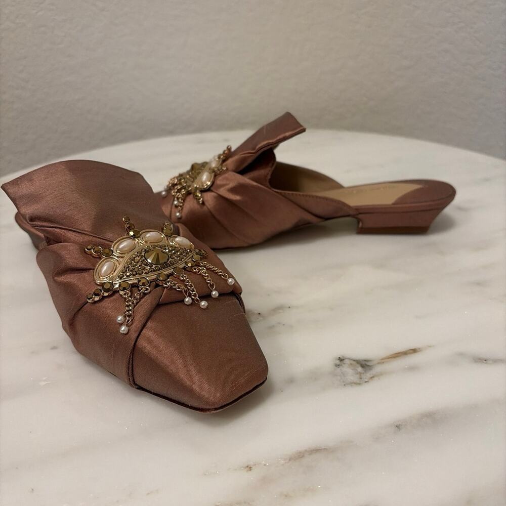 Antonio Melani Lex Ornamented Dress Mules